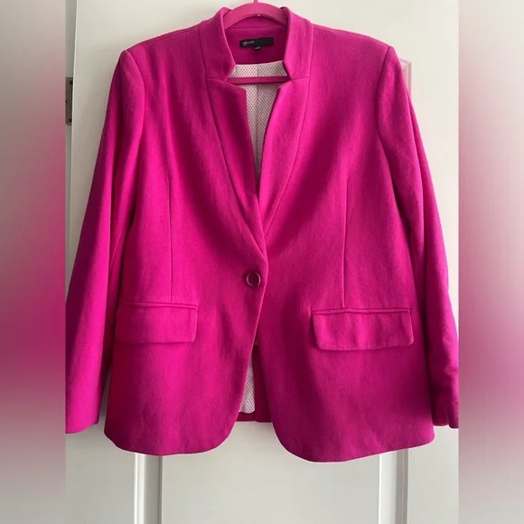 NWOT. Gibson’s inverted notch collar cotton blend blazer. XL - Picture 7 of 12